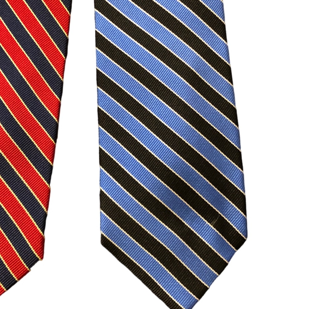 CLUB ROOM Canterbury Regimental Stripes Silk Tie Navy/Blue